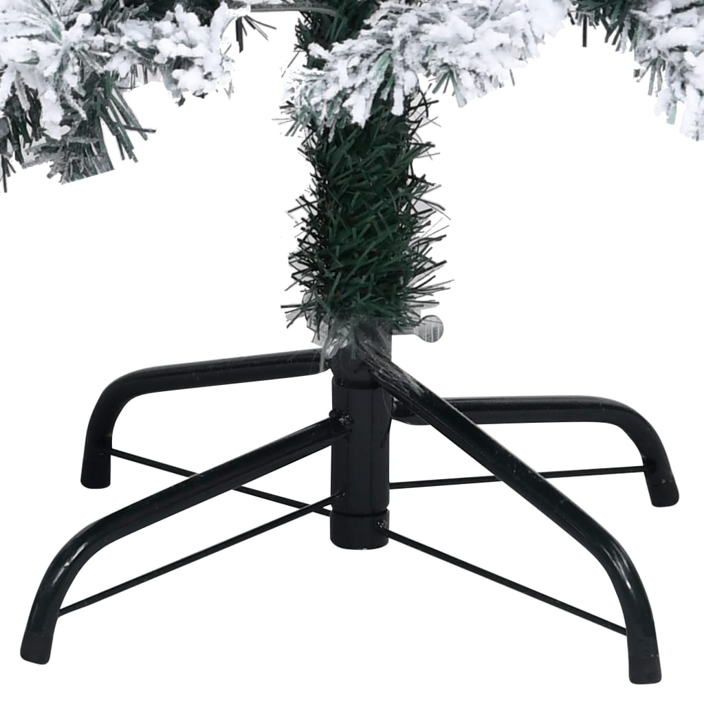 Umjetno božićno drvce sa snijegom zeleno 240 cm PVC