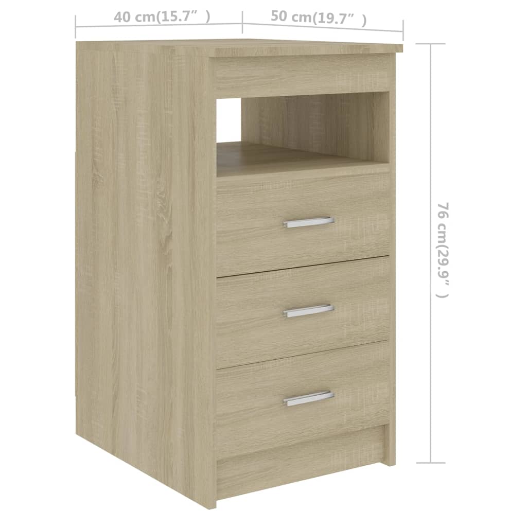 Radni stol boja hrasta sonome 140x50x76 cm konstruirano drvo