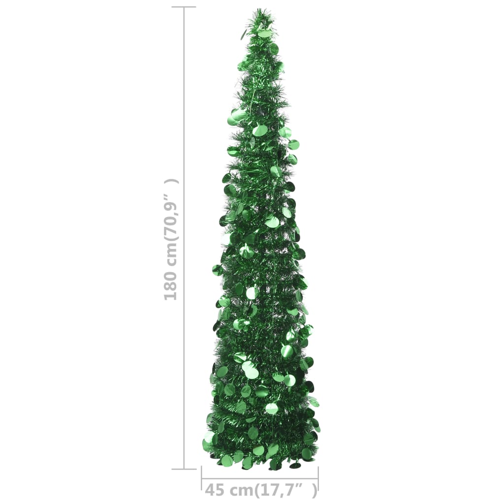 Prigodno umjetno božićno drvce zeleno 180 cm PET