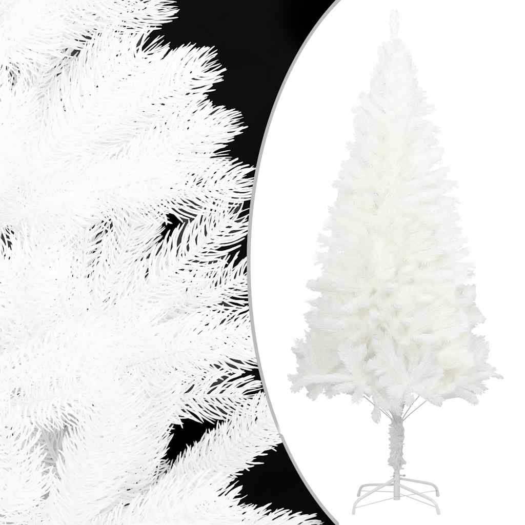 Umjetno božićno drvce s realističnim iglicama bijelo 120 cm