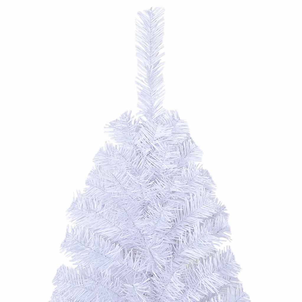 Umjetno božićno drvce s gustim granama bijelo 210 cm PVC