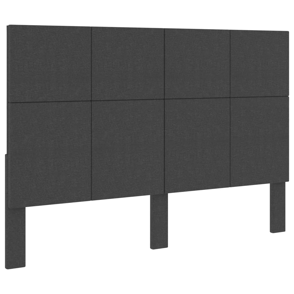 Krevet od tkanine s oprugama tamnosivi 160 x 200 cm