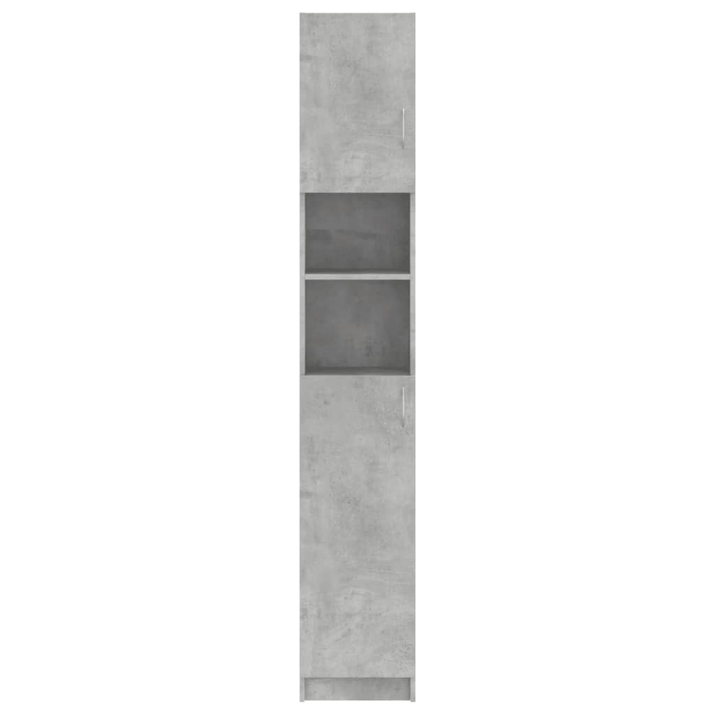 Kupaonski ormarić boja betona 32x25,5x190 cm konstruirano drvo