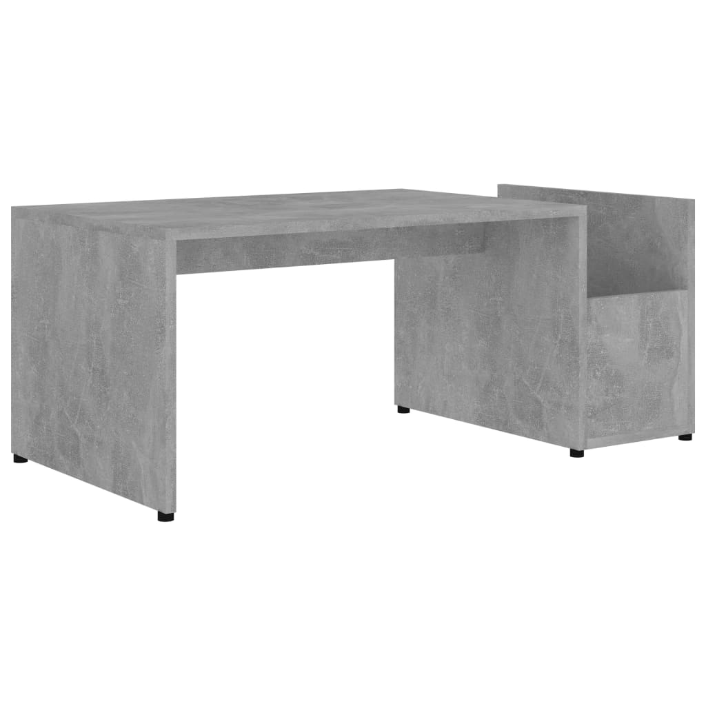 Stolić za kavu siva boja betona 90x45x35 cm konstruirano drvo