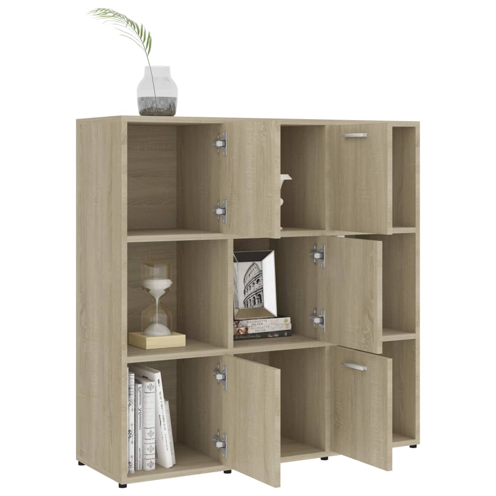 Ormarić za knjige boja hrasta 90x30x90 cm od konstruiranog drva