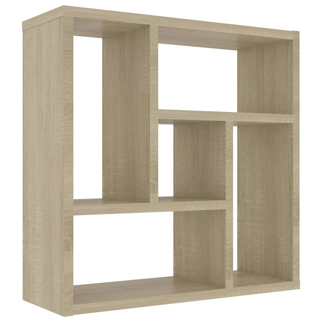 Zidna polica boja hrasta 45,1 x 16 x 45,1 cm konstruirano drvo