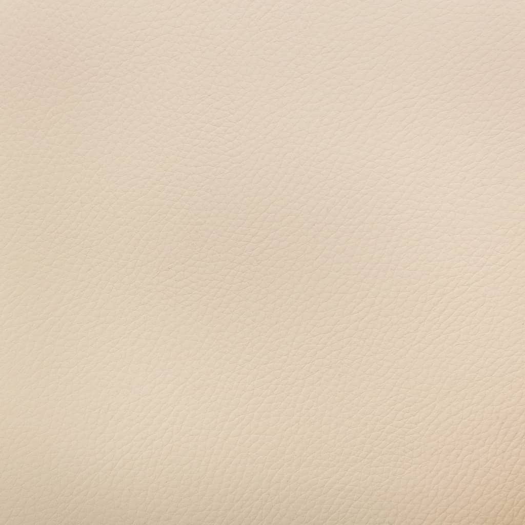 Okretna uredska stolica od savijenog drva i umjetne kože krem