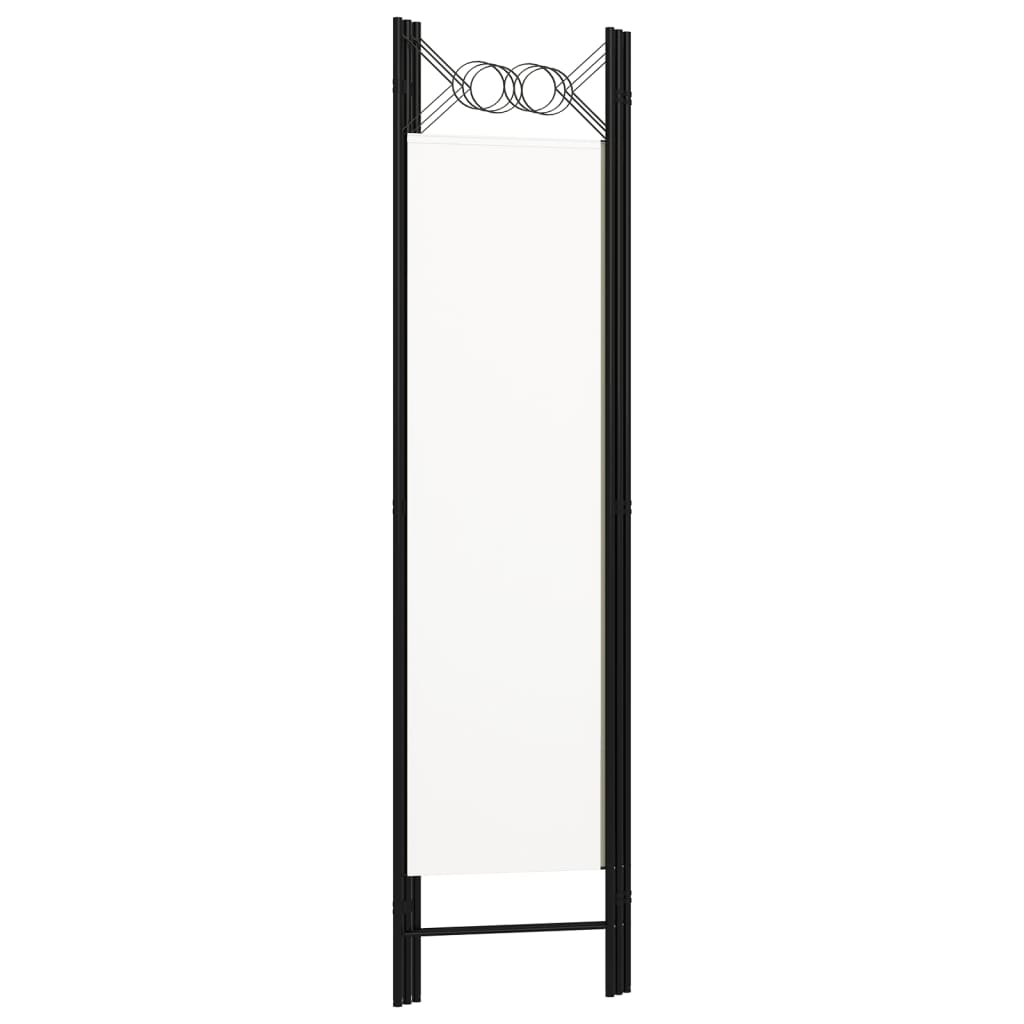 Sobna pregrada s 3 panela bijela 120 x 180 cm