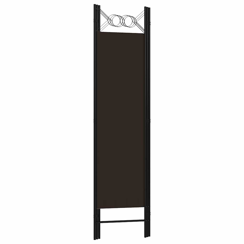 Sobna pregrada s 3 panela smeđa 120 x 180 cm