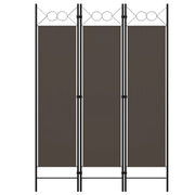 Sobna pregrada s 3 panela antracit 120 x 180 cm