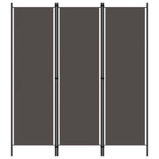 Sobna pregrada s 3 panela antracit 150 x 180 cm