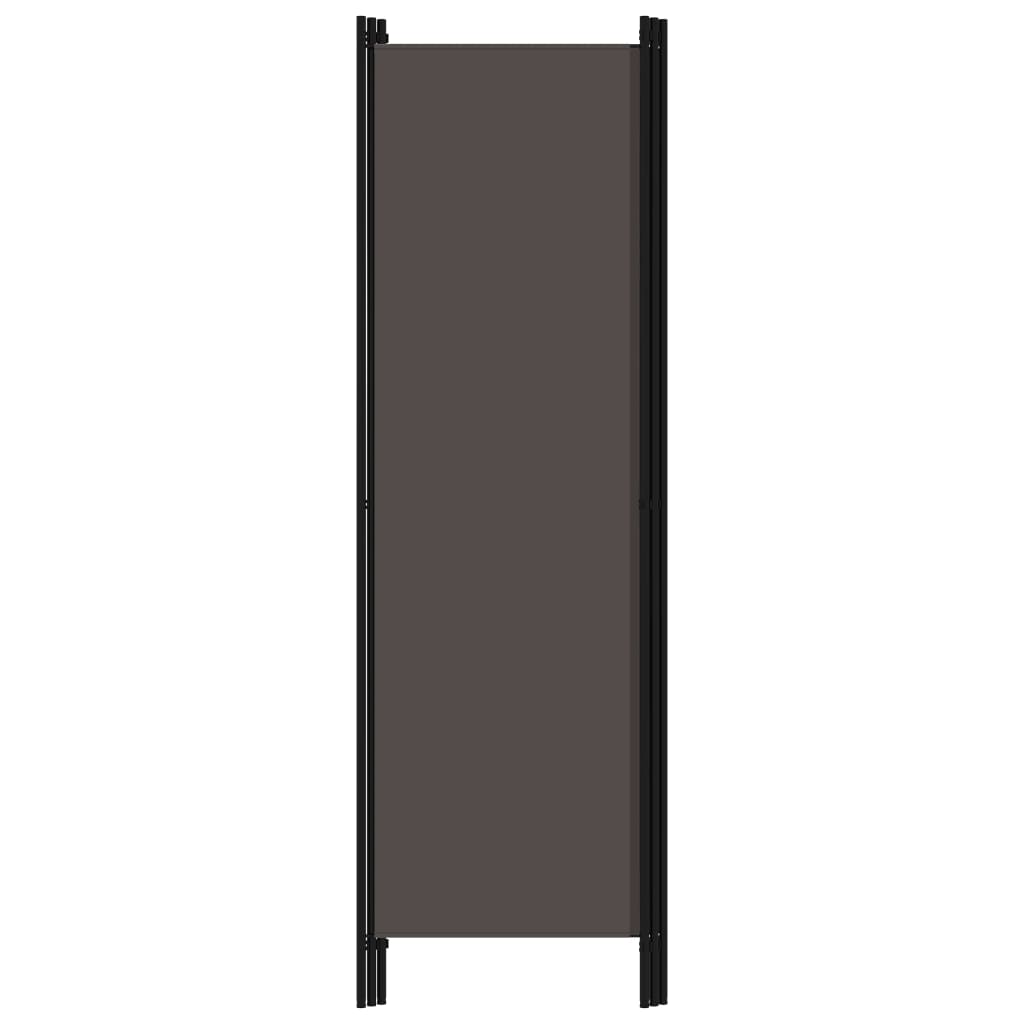 Sobna pregrada s 3 panela antracit 150 x 180 cm
