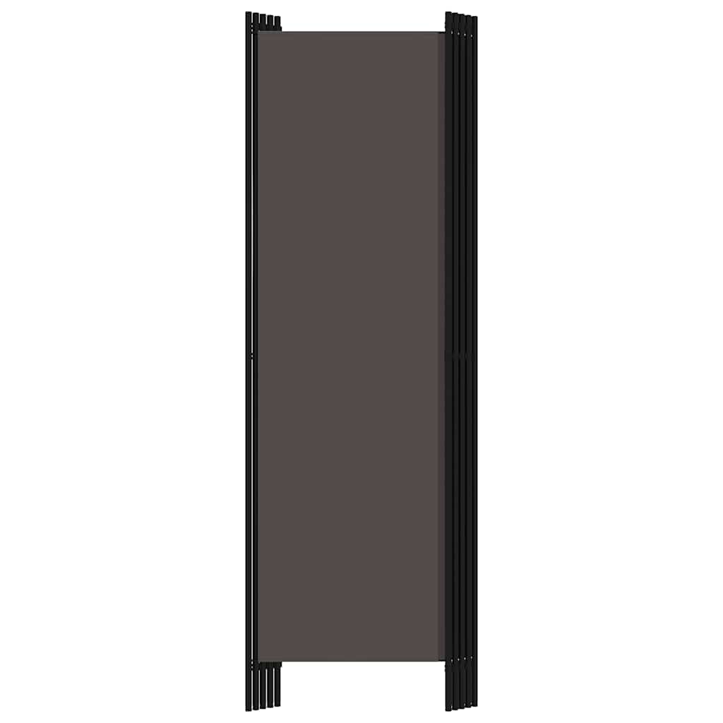 Sobna pregrada s 5 panela antracit 250 x 180 cm