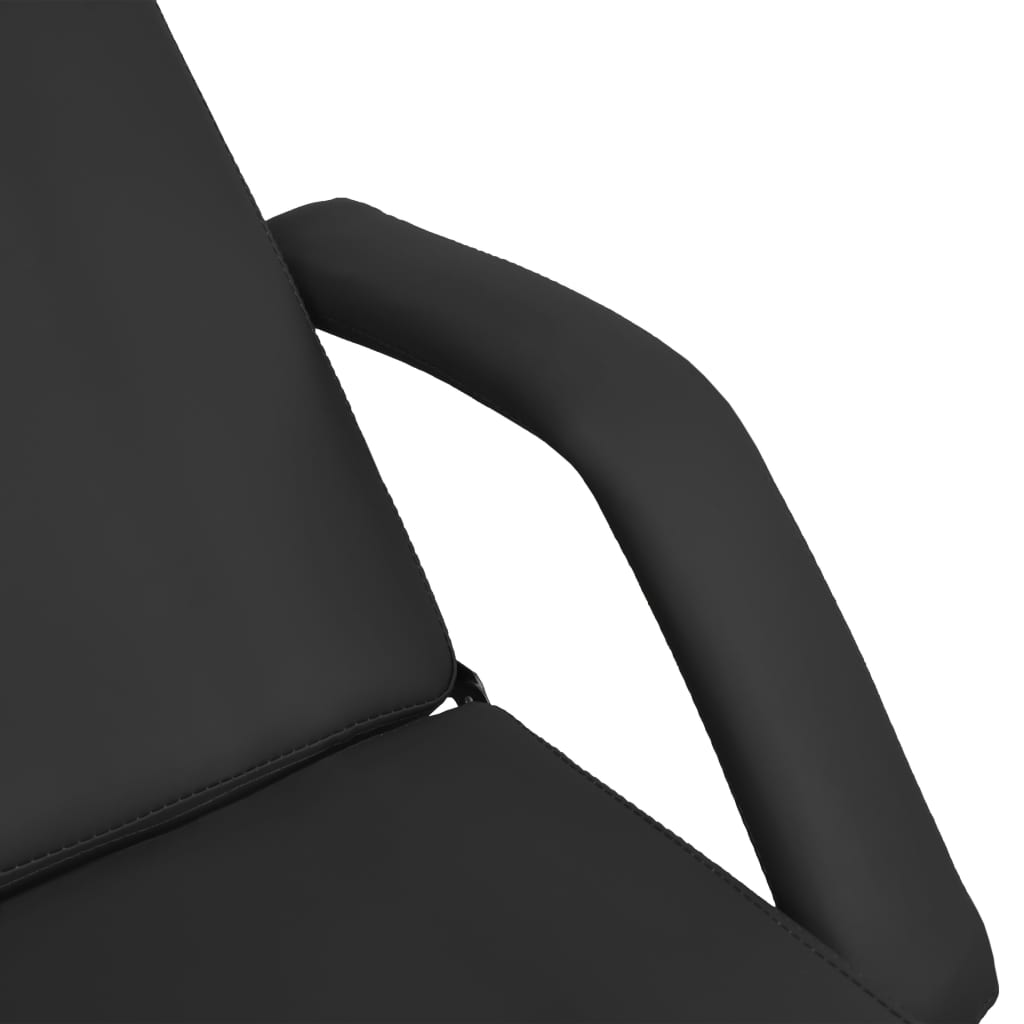 Masažni stol crni 180 x 62 x (86,5 - 118) cm
