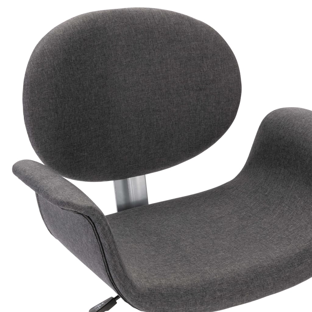 Okretne blagovaonske stolice od tkanine 4 kom sive