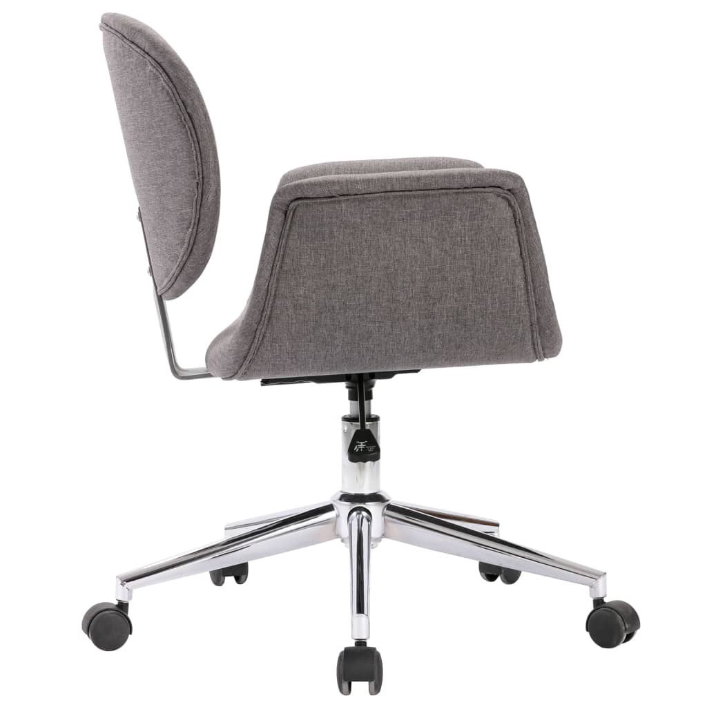 Okretne blagovaonske stolice od tkanine 4 kom sive