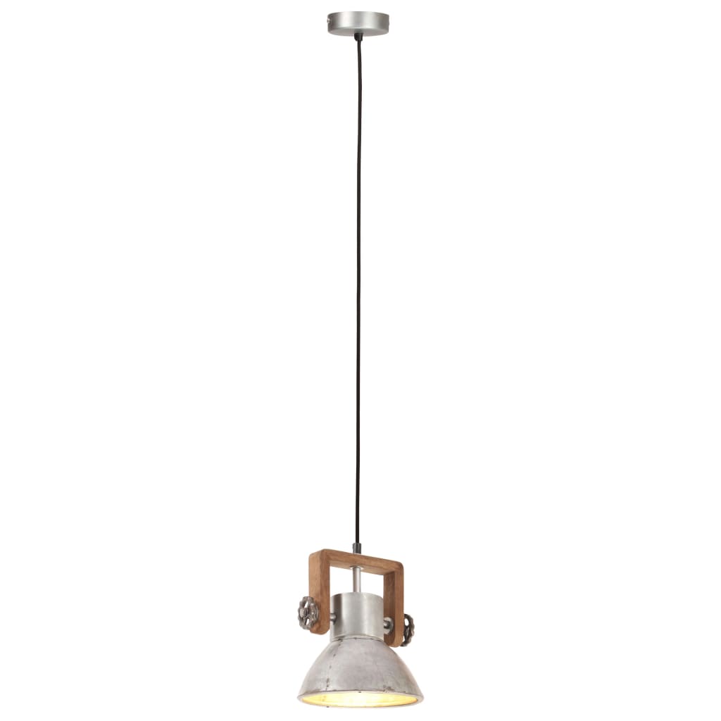 Industrijska viseća svjetiljka 25 W srebrna okrugla 19 cm E27