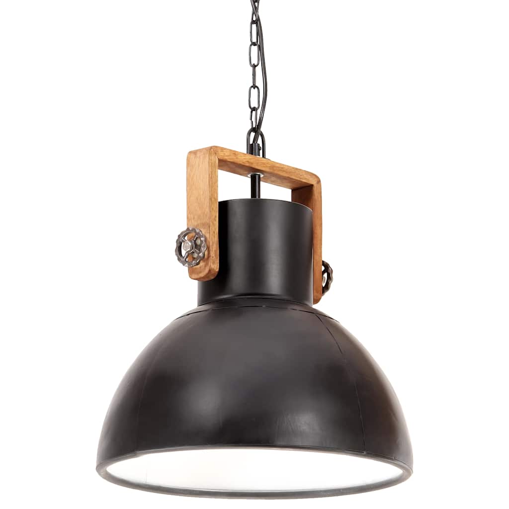 Industrijska viseća svjetiljka 25 W crna okrugla 40 cm E27