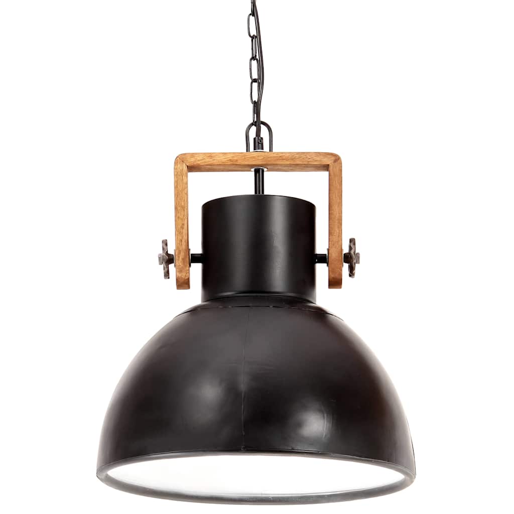 Industrijska viseća svjetiljka 25 W crna okrugla 40 cm E27