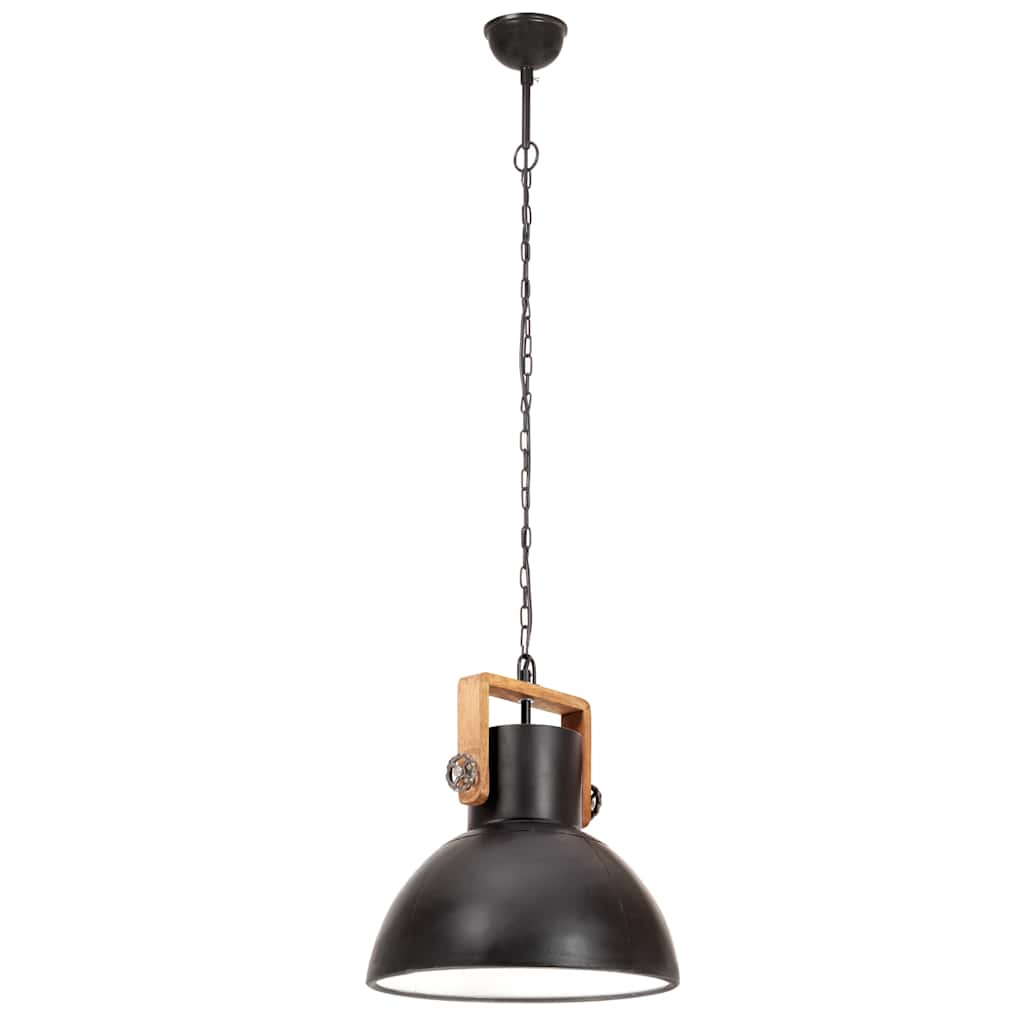 Industrijska viseća svjetiljka 25 W crna okrugla 40 cm E27