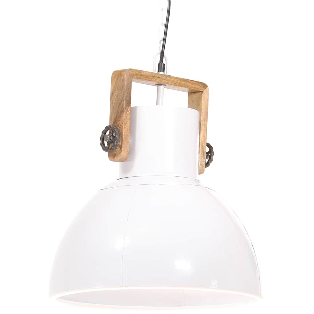 Industrijska viseća svjetiljka 25 W bijela okrugla 40 cm E27