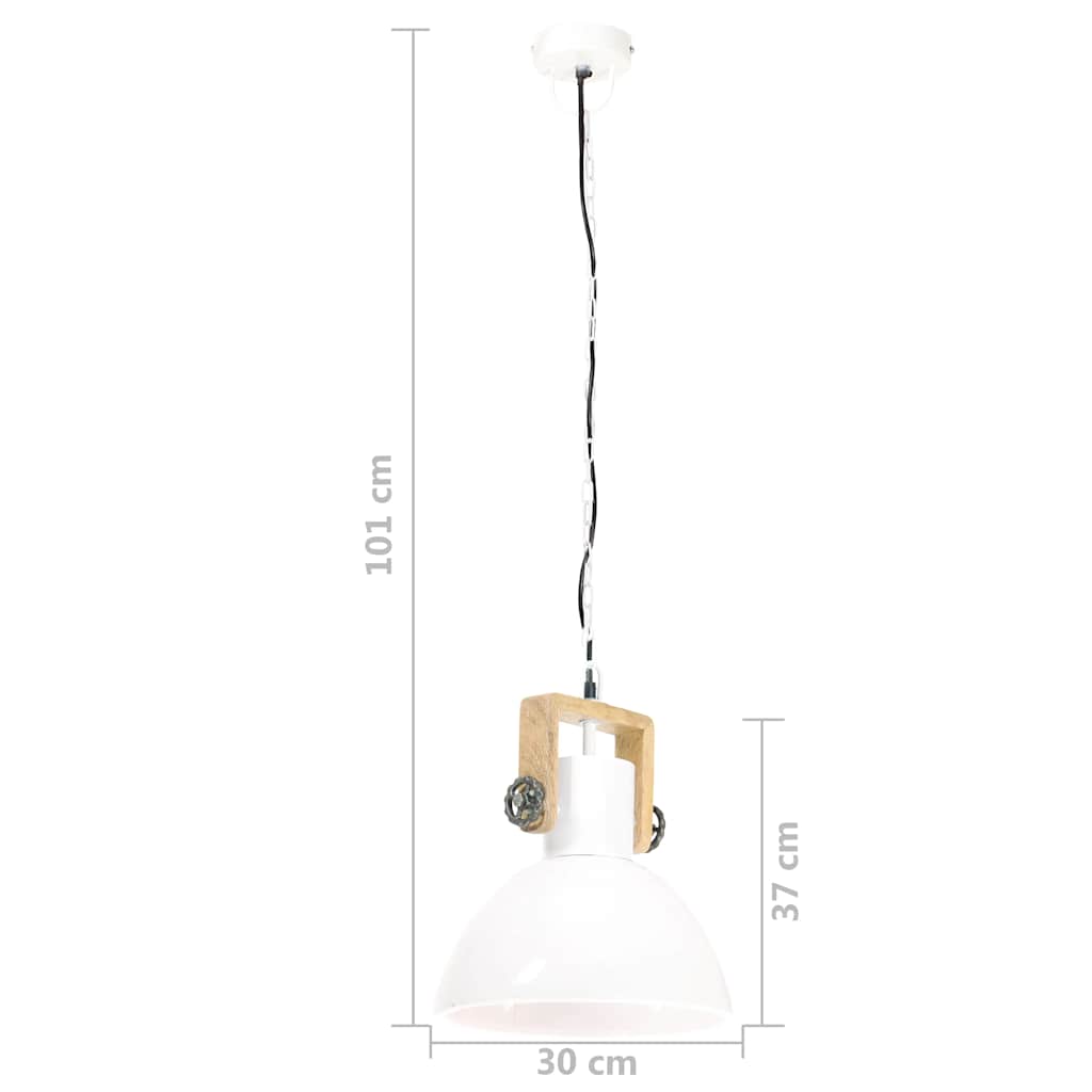 Industrijska viseća svjetiljka 25 W bijela okrugla 30 cm E27