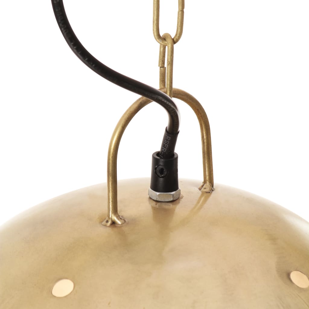 Industrijska viseća svjetiljka 25 W mjedena okrugla 42 cm E27