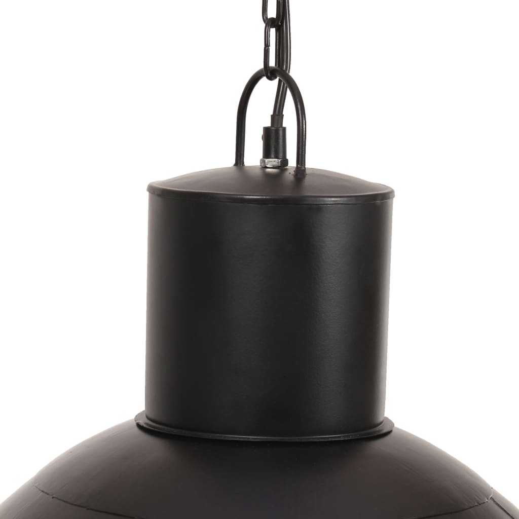 Viseća svjetiljka 25 W crna okrugla 48 cm E27