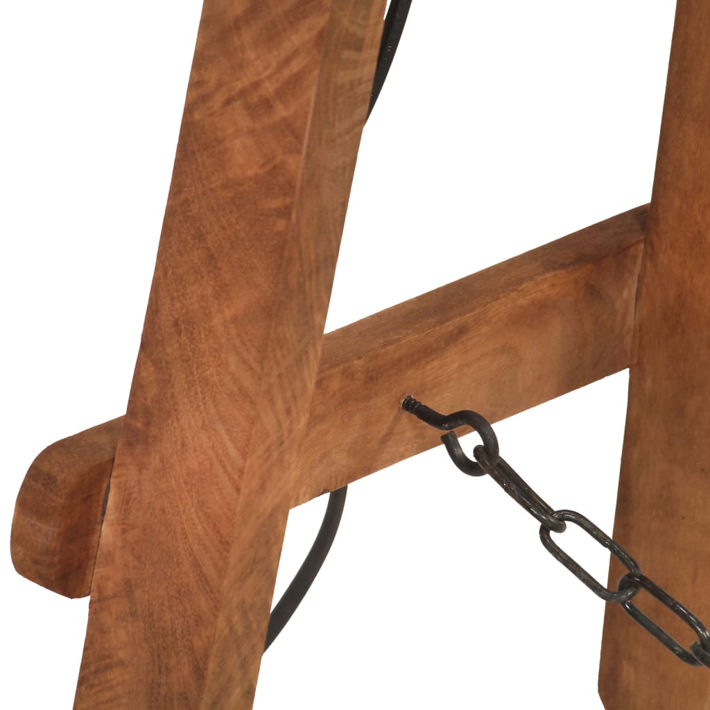 Podne svjetiljke 3 kom srebrne E27 od masivnog drva manga