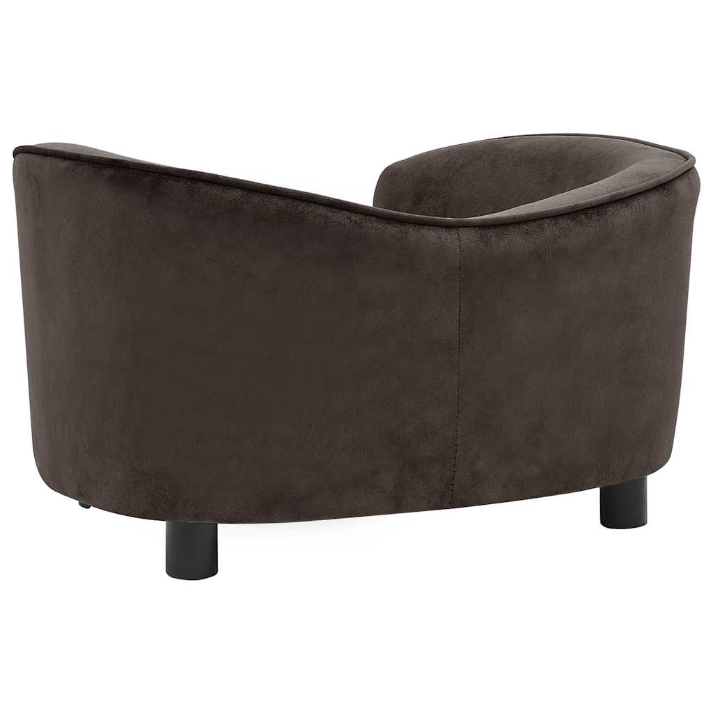 Sofa za pse smeđa 69 x 49 x 40 cm plišana