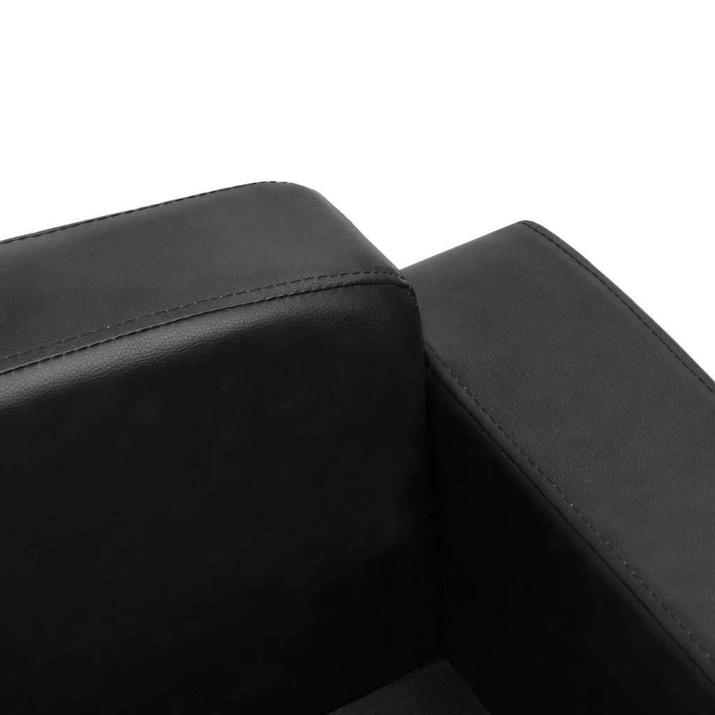 Sofa za pse crna 80 x 50 x 40 cm od umjetne kože