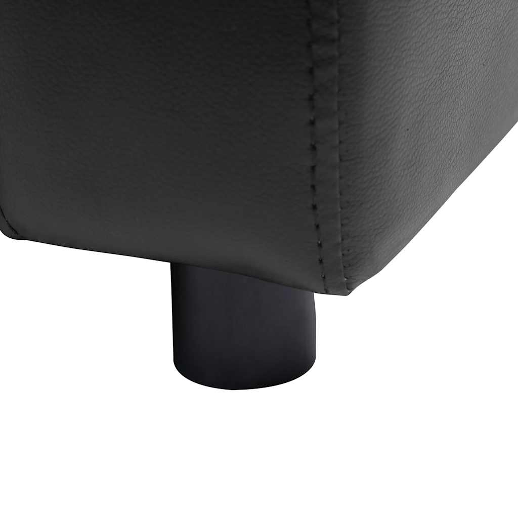 Sofa za pse crna 80 x 50 x 40 cm od umjetne kože