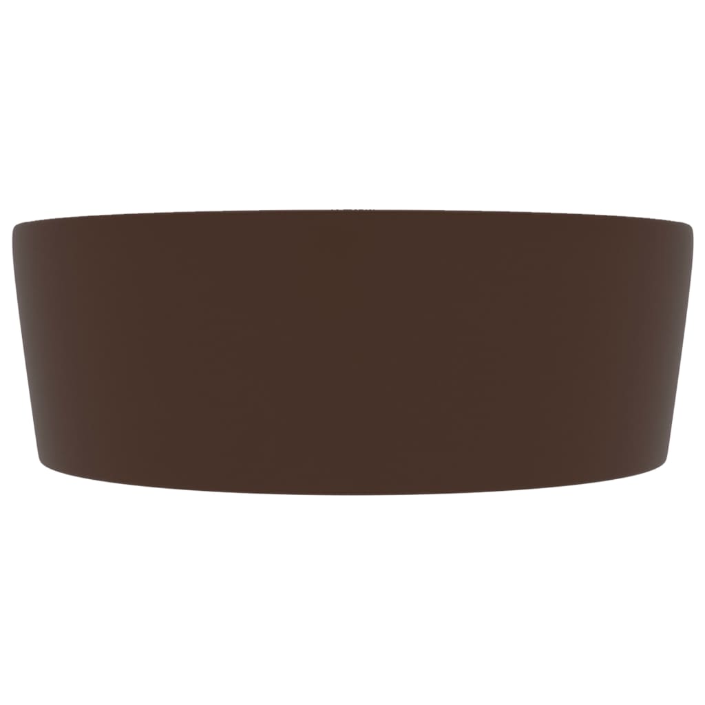Luksuzni umivaonik mat tamnosmeđi 36 x 13 cm keramički