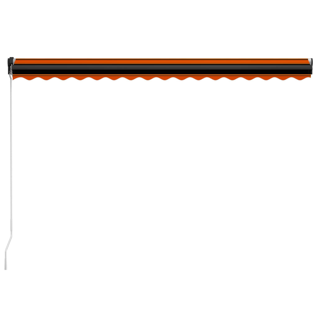 Tenda na ručno uvlačenje 450 x 300 cm narančasto-smeđa