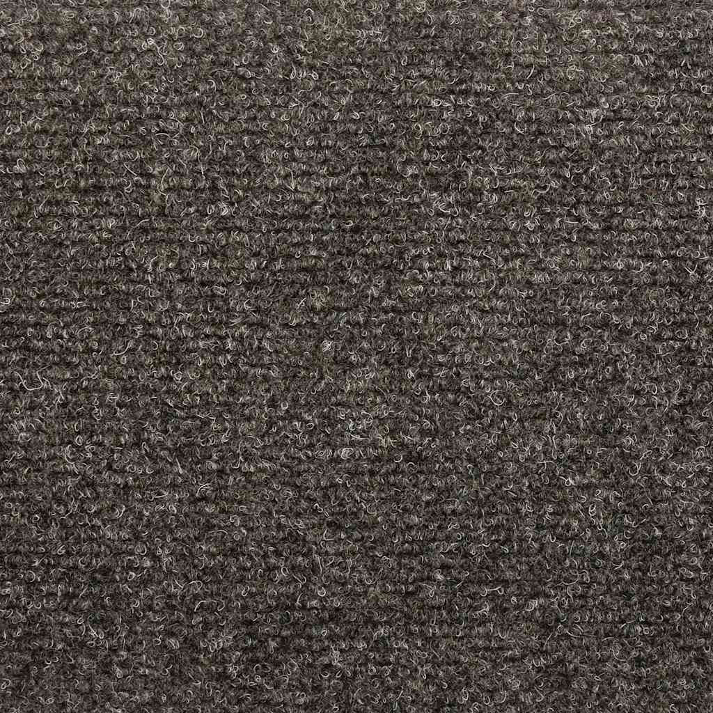 Prostirke za stepenice, samoljepljive, 15 kom 56x17x3 cm, antracit, poluokrugle