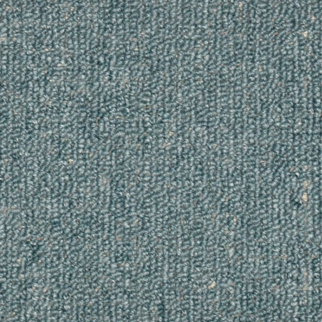 Prostirke za stepenice 15 kom 56x17x3 cm morsko plave poluokrugle