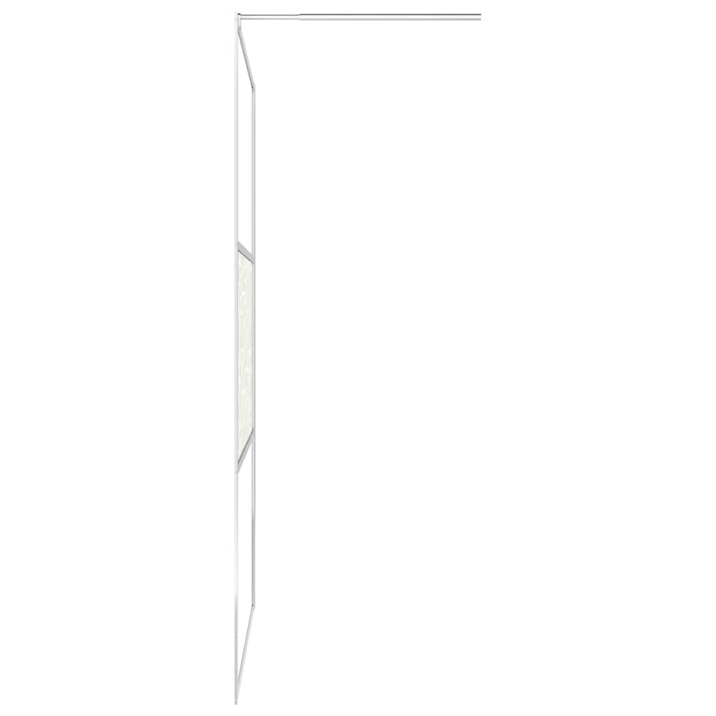 Pregrada za tuširanje od stakla ESG s uzorkom kamena 140x195 cm
