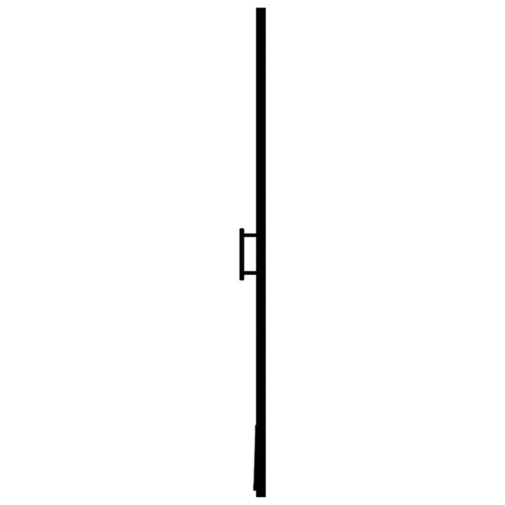 Vrata za tuš od mutnog kaljenog stakla 91 x 195 cm crna