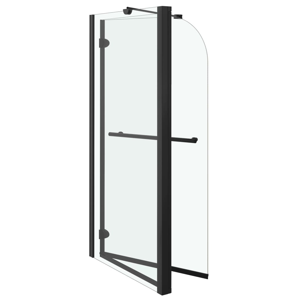 Dvostruka preklopna tuš-kabina ESG 120 x 68 x 130 cm crna