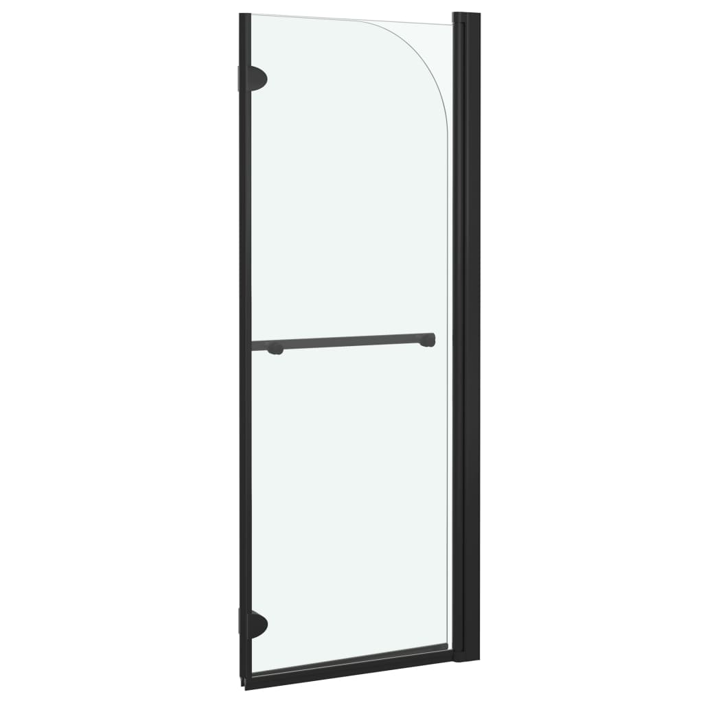 Sklopiva vrata za tuš-kabinu s 2 ploče ESG 95 x 140 cm crna