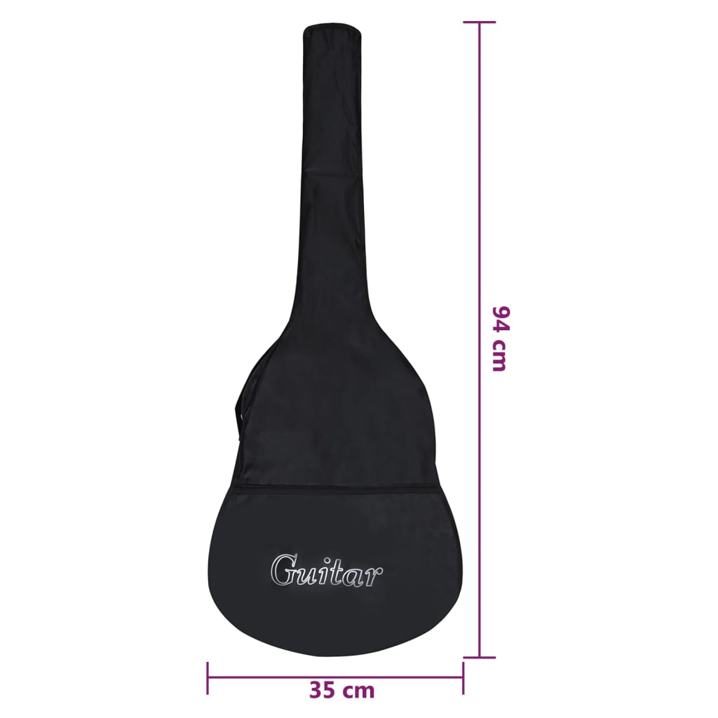 Klasična gitara za početnike i djecu s torbom crna 1/2 34 "