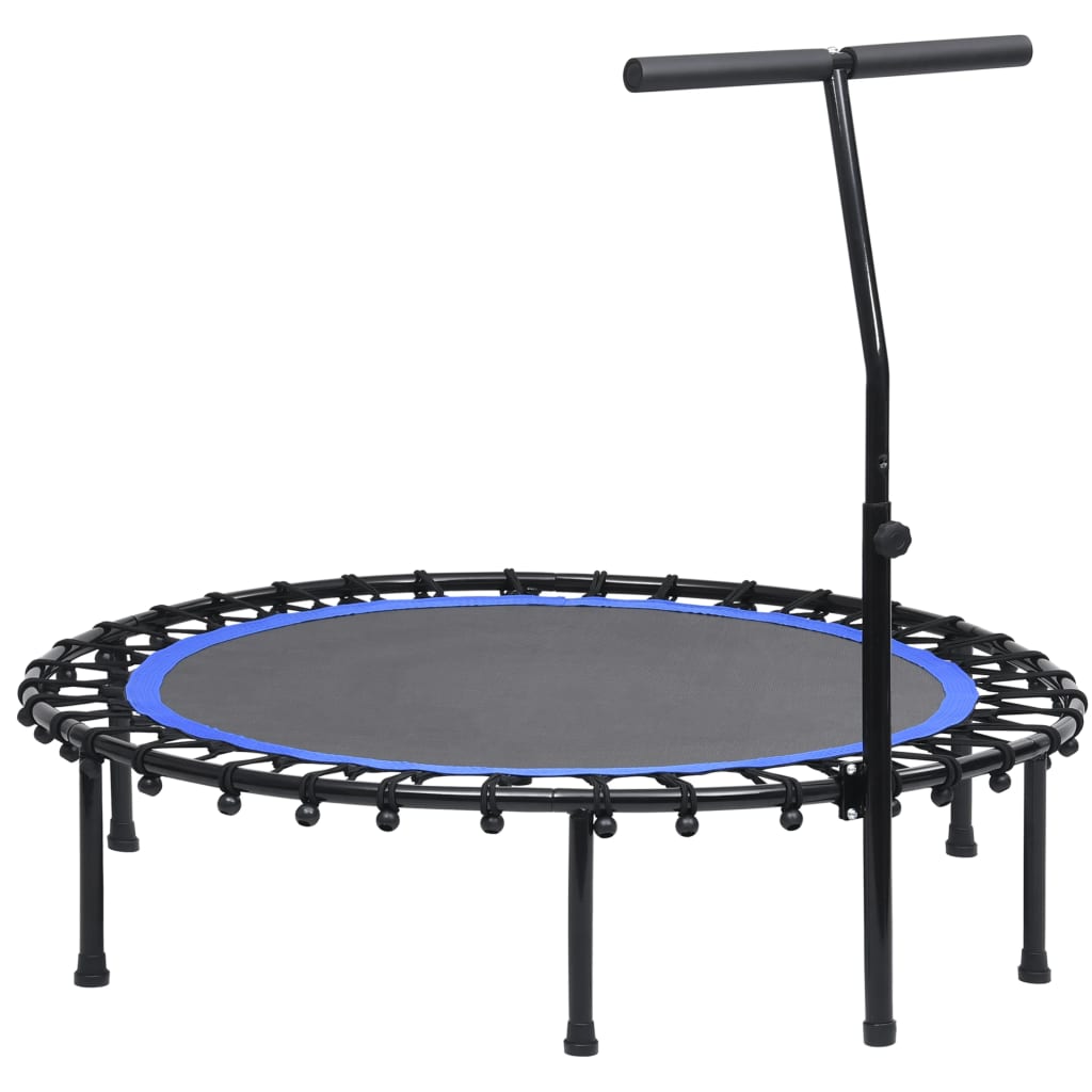 Trampolin za vježbanje s ručkom i sigurnosnim jastučićem 122 cm