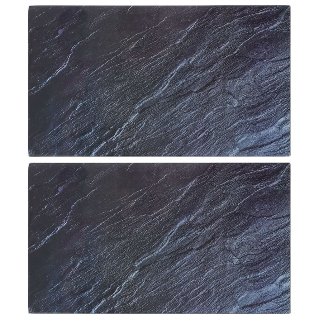 Daske za rezanje 2 kom s uzorkom kamena od kaljenog stakla