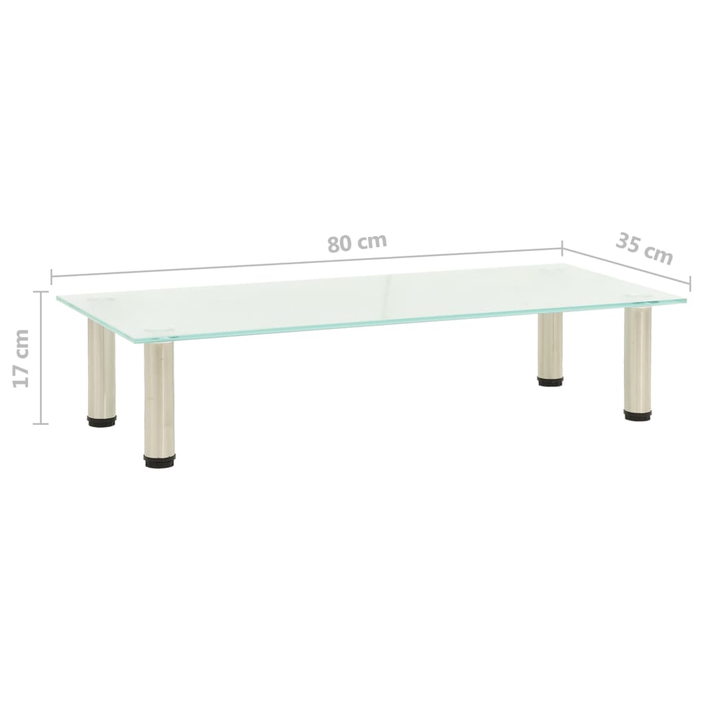 TV stalak matirani 80 x 35 x 17 cm od kaljenog stakla