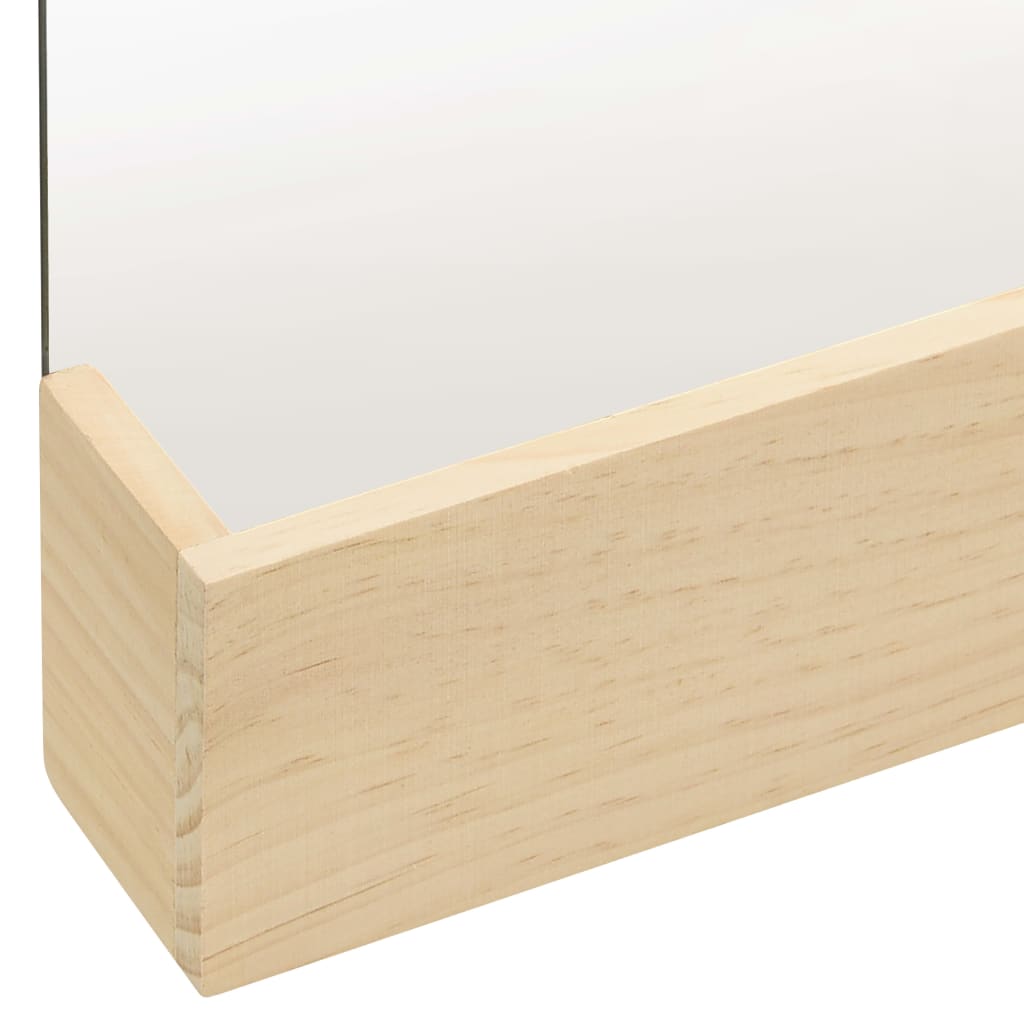 322802  Wall Mirror Solid Pinewood 23x39,5 cm