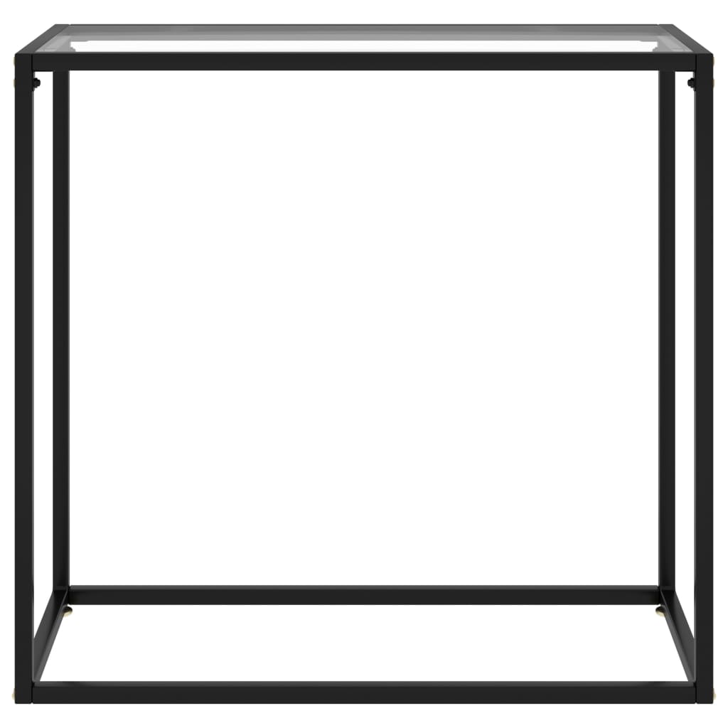 Konzolni stol prozirni 80 x 35 x 75 cm od kaljenog stakla