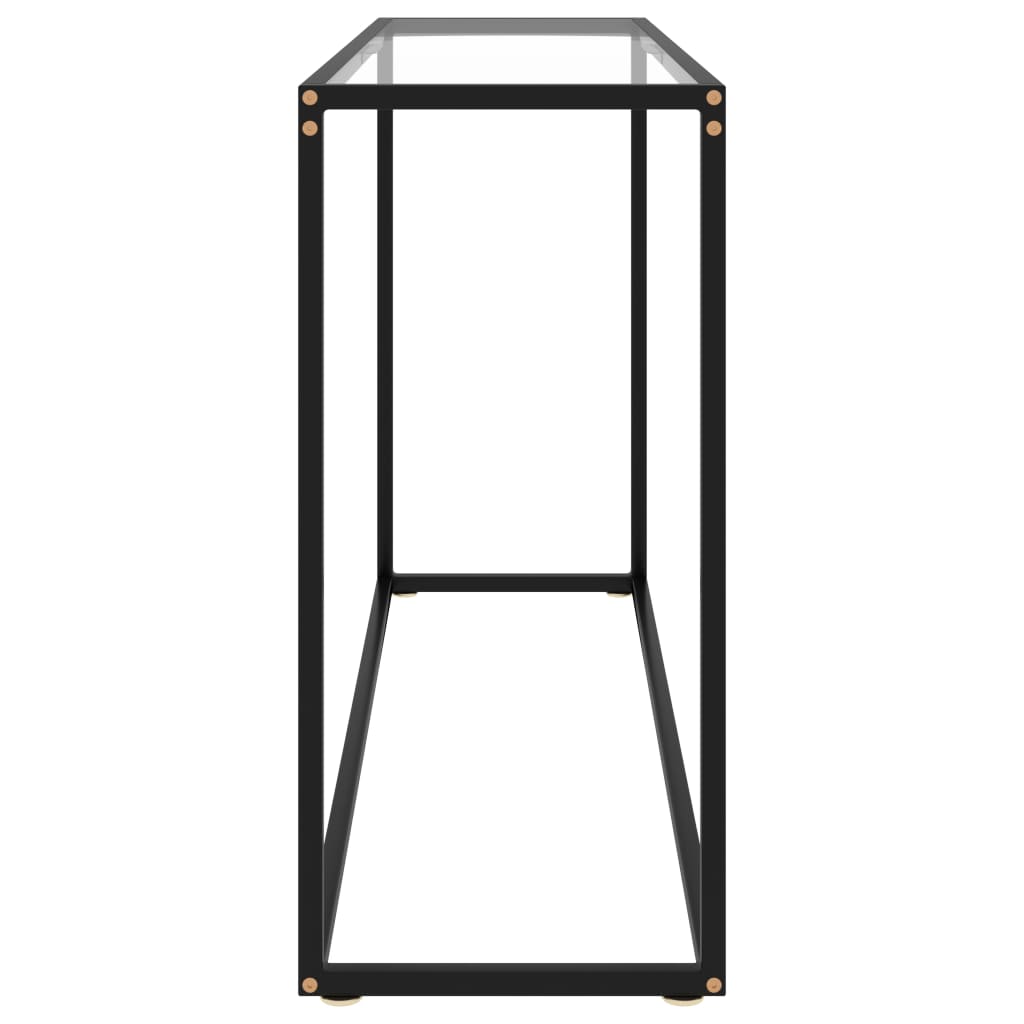 Konzolni stol prozirni 120 x 35 x 75 cm od kaljenog stakla