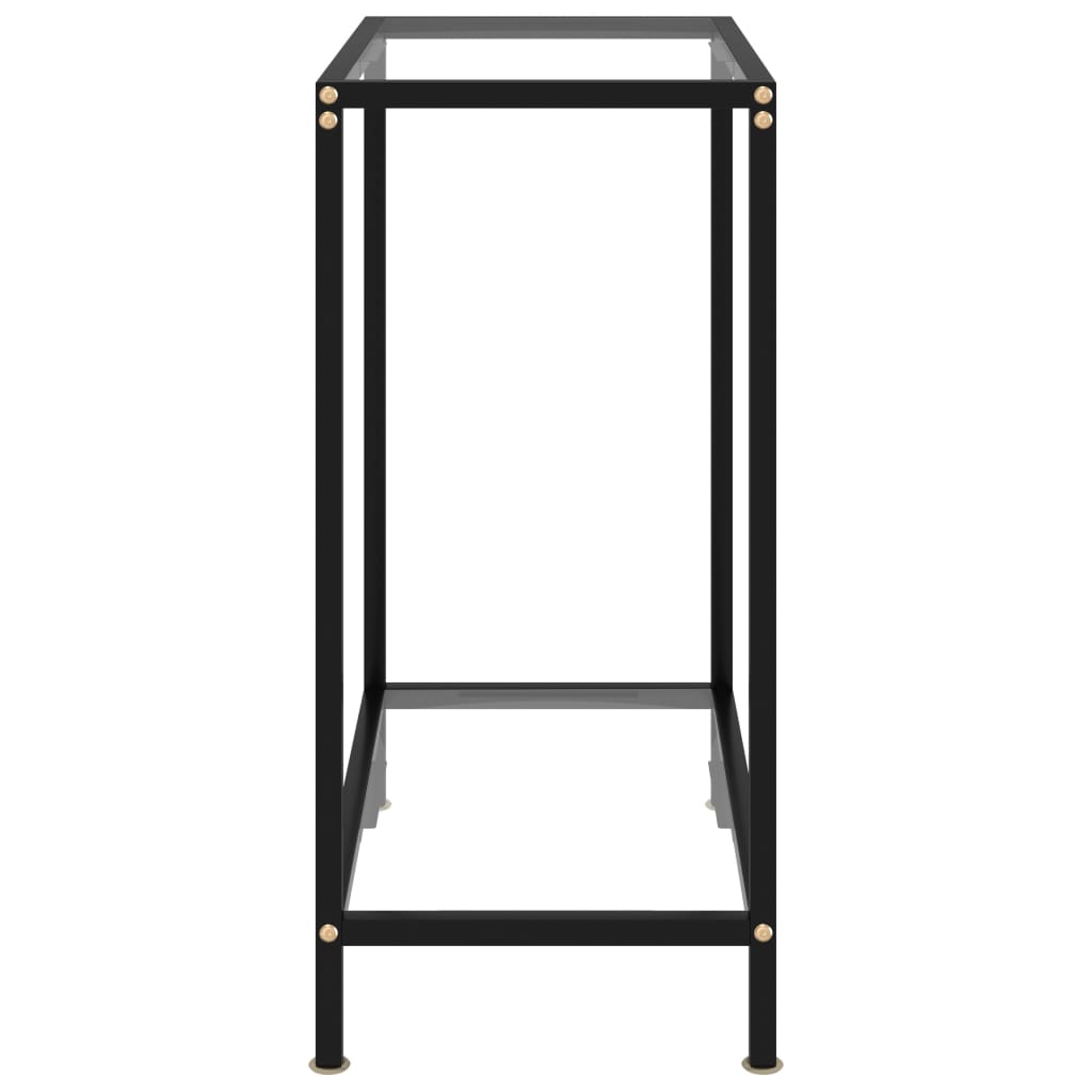 Konzolni stol prozirni 60 x 35 x 75 cm od kaljenog stakla