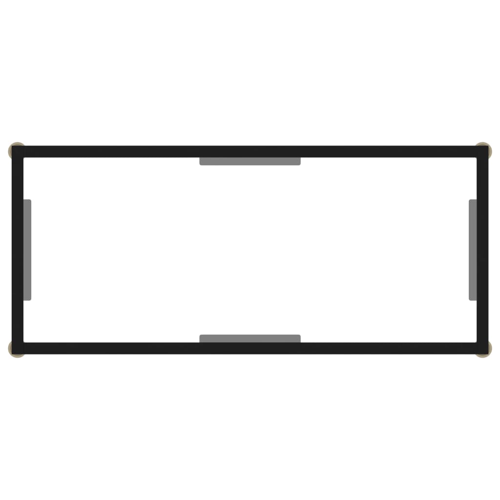 Konzolni stol prozirni 80 x 35 x 75 cm od kaljenog stakla