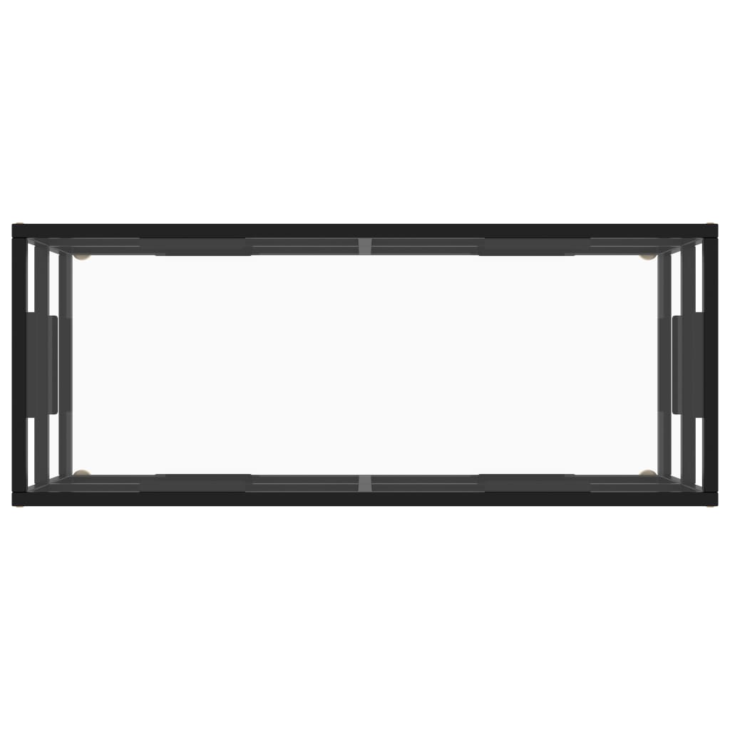 TV ormarić crni s kaljenim staklom 100 x 40 x 40 cm